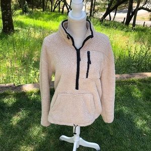 PINK Half-Zip Sweatshirt, Small